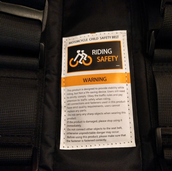 NWOT Jolik Child Motorcycle Harness Adjustable - Picture 8 of 11